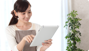 オンライン面談を実施。学習状況の把握が可能 イメージ