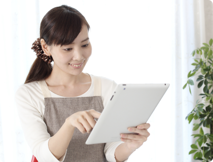 オンライン面談を実施。学習状況の把握が可能 イメージ